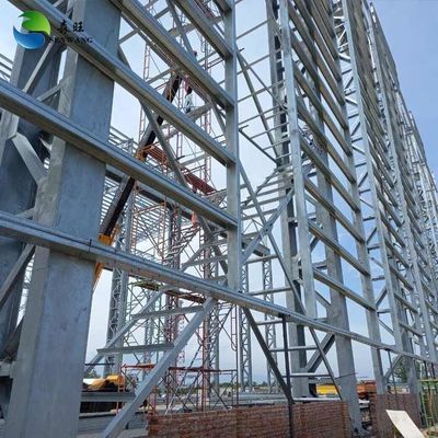 প্রিফ্যাব গুদাম ইস্পাত কাঠামো কর্মশালা বিল্ডিং সহজ সমাবেশ / বিচ্ছিন্নকরণ