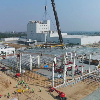 Q235B/Q355B H স্টিল একক / ডাবল লেন হালকা স্টিল ফ্রেম H / C / Z বিভাগ স্টিল সঙ্গে