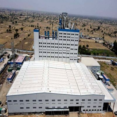 বায়ুরোধী গ্যালভানাইজড বা পেইন্ট স্টিল কাঠামো গুদাম প্রশস্ত স্প্যান স্টিল ফ্রেম বিল্ডিং সঙ্গে