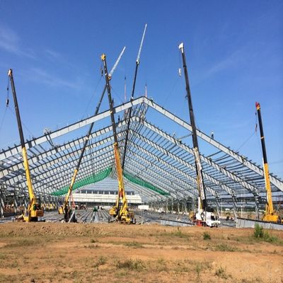 অ্যালুমিনিয়াম খাদ উইন্ডো এবং নিম্ন কার্বন ইস্পাত প্রধান কাঠামো সঙ্গে বহুমুখী ইস্পাত কাঠামো