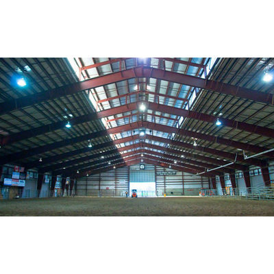 হালকা ইস্পাত Q355 প্রধান ফ্রেম সিসমিক 9 পয়েন্ট এবং সংক্ষিপ্ত নির্মাণ সময়ের সাথে প্রিফ্যাব্রিকেটেড ইস্পাত কর্মশালা