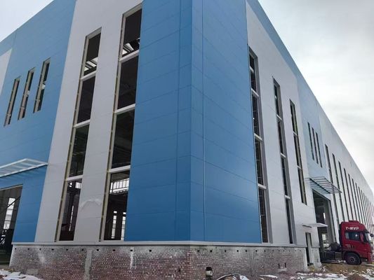 দৃঢ় ব্যবহারিক ইস্পাত কাঠামো গুদাম বিল্ডিং Prefab