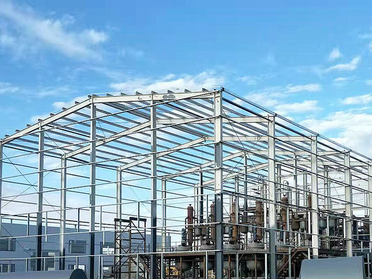 গ্যালভানাইজড পোর্টাল ফ্রেম সহ কাস্টম স্টিল স্ট্রাকচার গুদাম