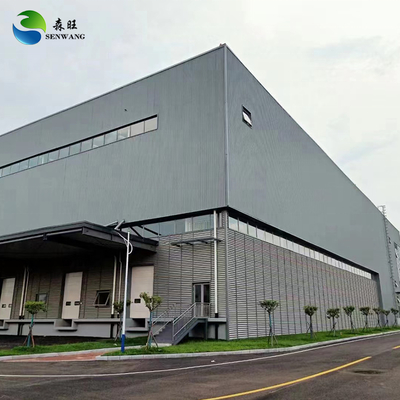 Q235/Q355 ইস্পাত ফ্রেম সহ প্রিফ্যাব ইস্পাত কাঠামো গুদাম