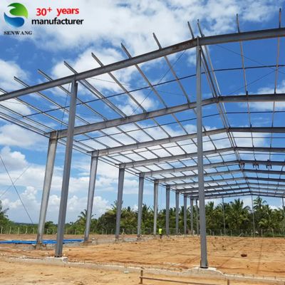 সিই সার্টিফাইড স্টিল স্ট্রাকচার গুদাম Q235 Q345 Q355B মডেল এবং গরম ডুব galvanizing সঙ্গে