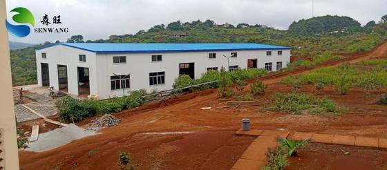 অ্যান্টি-কোরোসিওন পেইন্টড বা গ্যালভানাইজড স্টিল স্ট্রাকচার গুদাম 30 শতাংশ ছাদ পিচ এবং 2 থেকে 4 সপ্তাহের ইনস্টলেশন সময় সহ