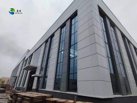 উচ্চ কাঠামোগত নির্ভরযোগ্যতার জন্য অ্যাঙ্গেল স্টিল ব্রেসিং সহ পোর্টাল স্টিল স্ট্রাকচার গুদাম