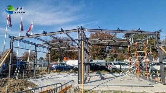 টেকসই স্টোরেজের জন্য একক/দ্বৈত/বহু ঢাল এবং অ্যাঙ্গেল স্টিল ব্রেসিং সহ হট-ডিপ গ্যালভানাইজড স্টিল স্ট্রাকচার গুদাম