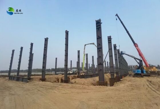 বায়ুর প্রতিরোধ ক্ষমতা 300 কিলোমিটার/ঘন্টা পর্যন্ত ইস্পাত কাঠামো গুদাম 50 বছরের সেবা জীবন এবং কাস্টমাইজড রঙ বিকল্প সঙ্গে