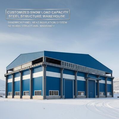 Q235 Q355B স্টিল গ্রেড, জারা প্রতিরোধী এবং কাস্টমাইজযোগ্য লোড ক্ষমতা সহ গ্যালভানাইজড স্টিল স্ট্রাকচার কর্মশালা