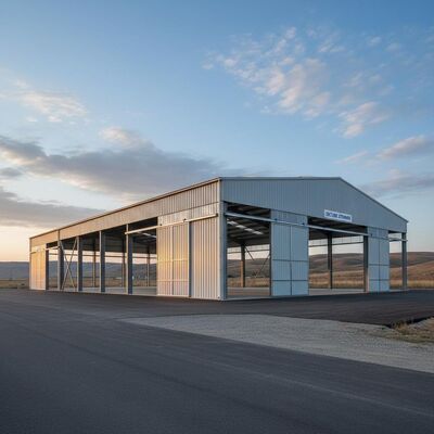 Q235 স্টিল স্ট্রাকচার স্টোরেজ স্ট্রাকচার স্থায়িত্বের জন্য সিসমিক লোড ডিজাইন এবং 50 বছরের পরিষেবা জীবন সহ