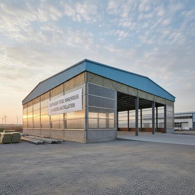 কাস্টমাইজড Q355B কাঁচা ইস্পাত উপাদান স্যান্ডউইচ প্যানেল বেধ 50-200 মিমি এবং ভূমিকম্প প্রতিরোধের গ্রেড 8 সঙ্গে প্রিফ্যাব্রিকেটেড ইস্পাত গুদাম